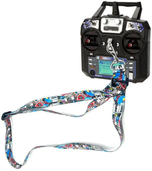 Main image of Wtohoby RC Transmitter Lanyard Strap Neck for Radio link RC8X/AT10II/AT9S/AT9S Pro/RC6GS V3/RC4GS V3/T8FB/X4/X6/T12D/T16D, Compatible with FLYSKY FS-I6/FS-I6S/FS-i6X Remote Controller Transmitters
