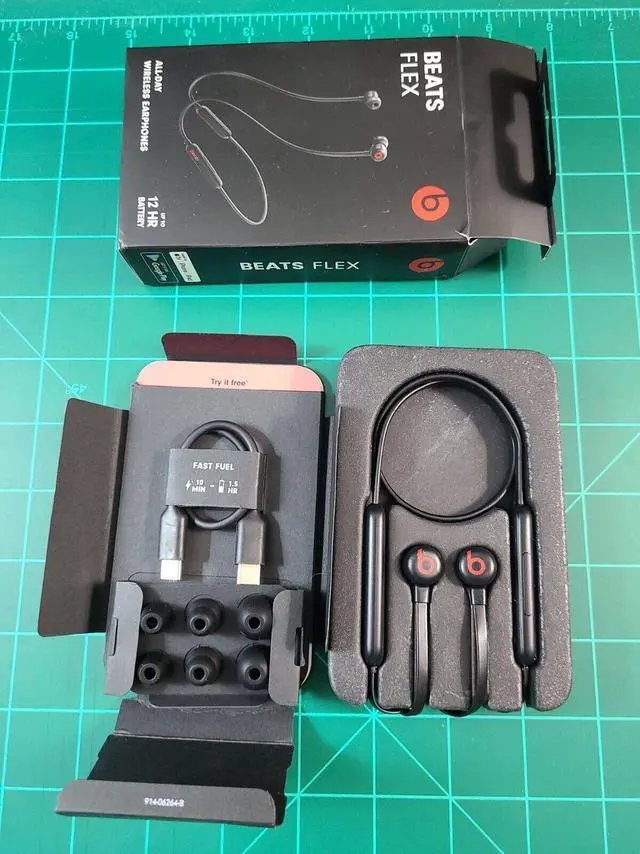 Alt view image 13 of 20 - Beats by Dr. Dre Beats Flex All-Day Wireless In-Ear Earphones MYMC2LL/A - Beats Black