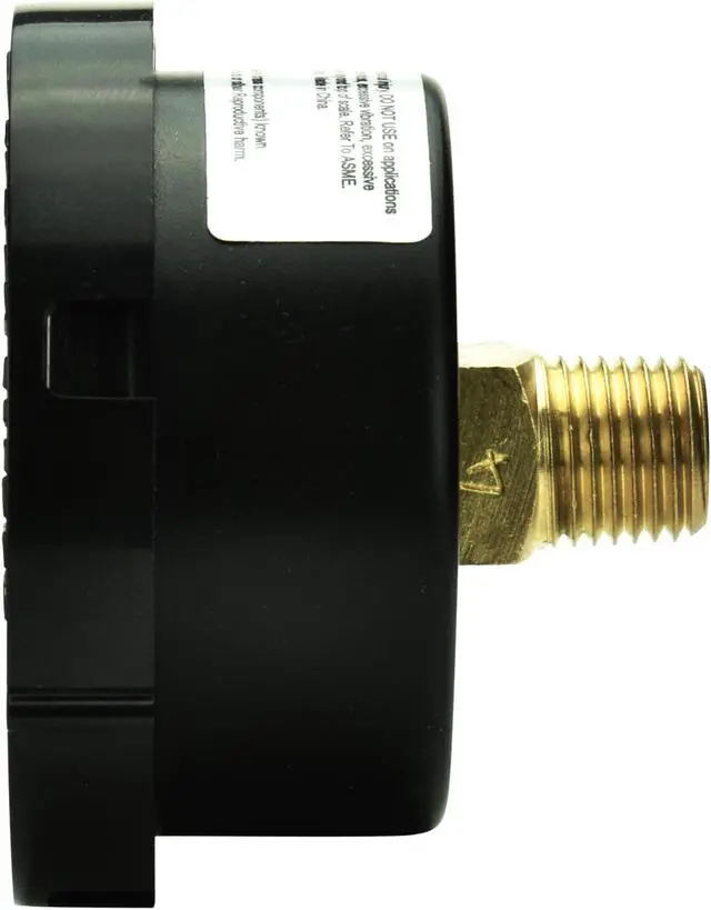 Alt view image 2 of 4 - CARBO Instruments Water Pressure Gauge for Swimming Pool Filter, Spa, Aquarium, Well, Air, Oil, Gas  60 psi Plumbing Clean Filter Indicator with Dual Display & 1/4" NPT Brass Back Connection