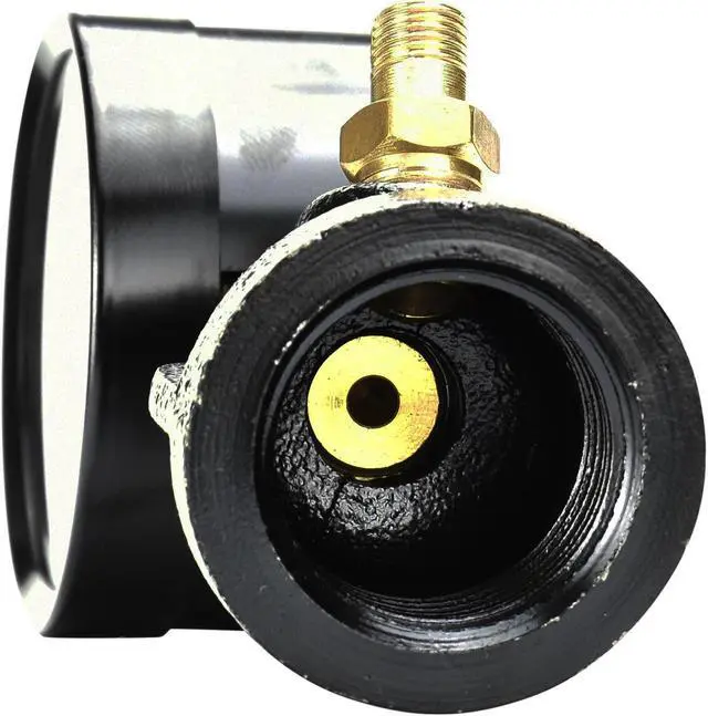 Alt view image 5 of 6 - CARBO Instruments Gas Test Pressure Gauge 30 Pound, 30 PSI / 200 kPa, 3/4 FNPT Connection, Brass Valve, Forged Steel Bell Shape Body Assembly.