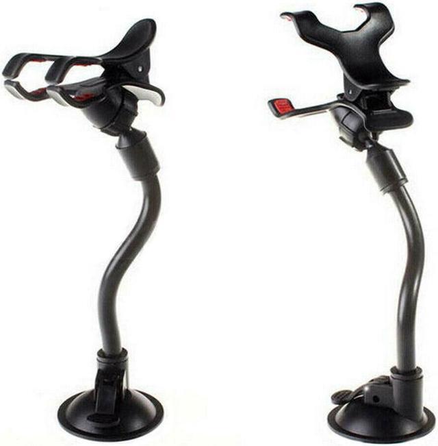 Alt view image 4 of 7 - Car Phone Mount Windshield, Long Arm Clamp Universal Windshield with Double Clip Strong Suction Cup Cell Phone Holder Compatible with iPhone 13 12 11 Pro XS Max 7 8 6 Plus for Galaxy S22 Ultra