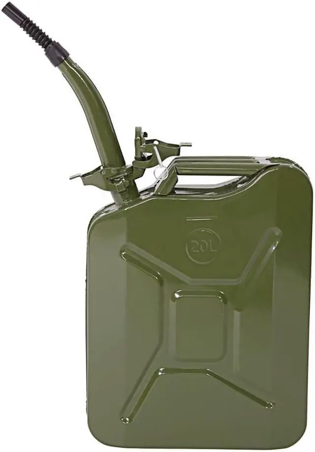 Main image of Pandada 5 Gallon 20L Gas Can Metal Jerry Gasoline Container Tank Emergency Backup Diesel Green