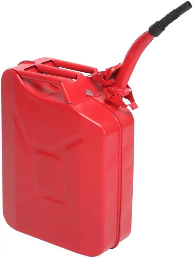Alt view image 3 of 7 - Pandada 5 Gallon 20L Gas Can Metal Jerry Gasoline Container Tank Emergency Backup Diesel Red