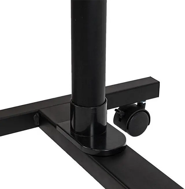 Alt view image 6 of 7 - QXDRAGON Overbed Bedside Desk Mobile Rolling Laptop Stand Tilting Table with Wheels Height Adjustable Tray Table for Laptop Bed Sofa Side Table(Black, 4-Wheel)