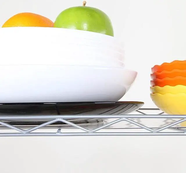 Alt view image 6 of 7 - QXDRAGON 5 Tier Adjustable Wire Shelving Metal Storage Rack for Planter Laundry Bathroom Kitchen 551Lbs Capacity 21.3" D x 11.4" W x 59.1" H, Silver