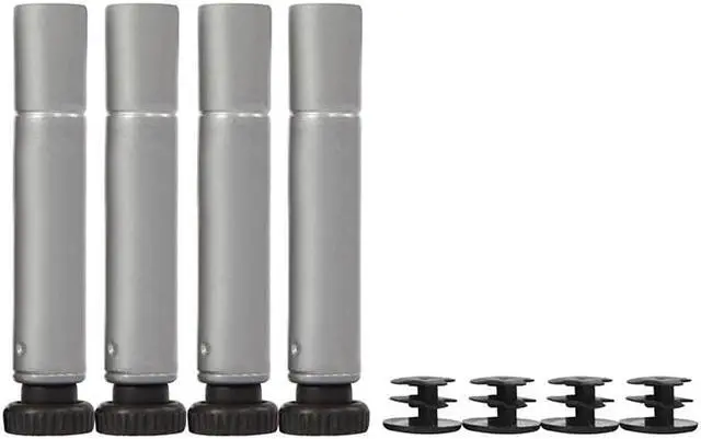 Alt view image 7 of 7 - QXDRAGON 5 Tier Adjustable Wire Shelving Metal Storage Rack for Planter Laundry Bathroom Kitchen 551Lbs Capacity 21.3" D x 11.4" W x 59.1" H, Silver