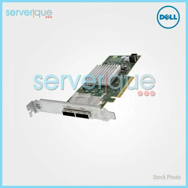 Alt view image 6 of 7 - DELL 12Dnw  6Gb Dual Port (External) Pcie Sas Nonraid Host Bus Adapter With Standard Bracket Card Only