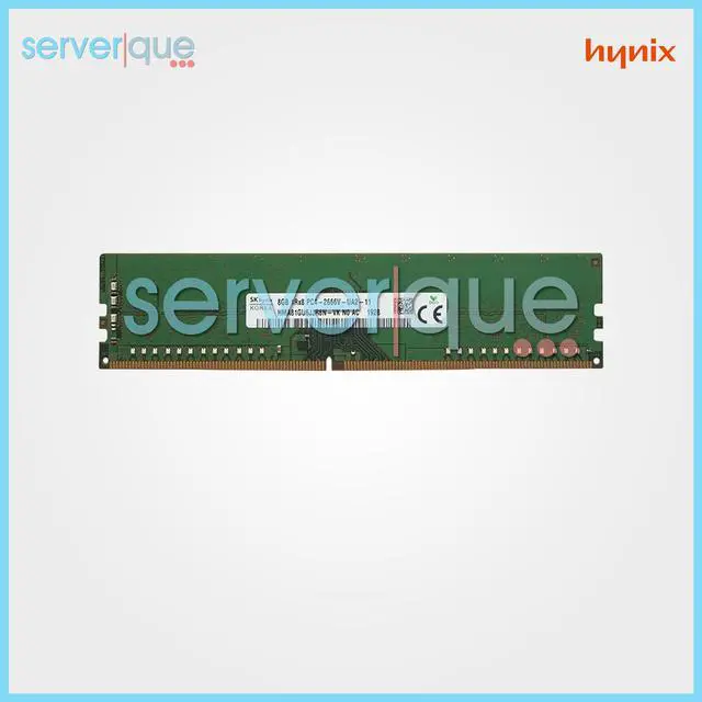 Alt view image 5 of 6 - Hynix HMA81GU6JJR8N-VK 8GB Memory Module - DDR4 - 2666 MHz - 288-Pins - PC4-21300 - Unbuffered Non-ECC - CL19 - 1.2 Volts
