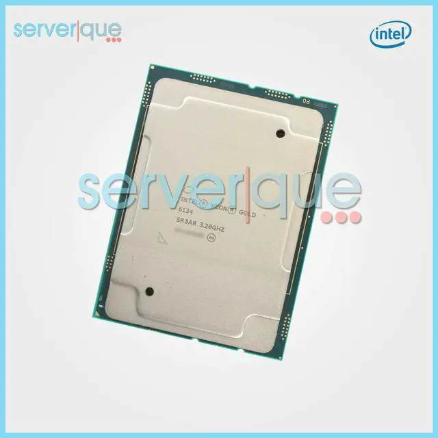 Alt view image 3 of 3 - SR3AR Intel Xeon Gold 6134 8-Core 3.20GHz 24.75M L3 10.40GT/s LGA3647 Processor
