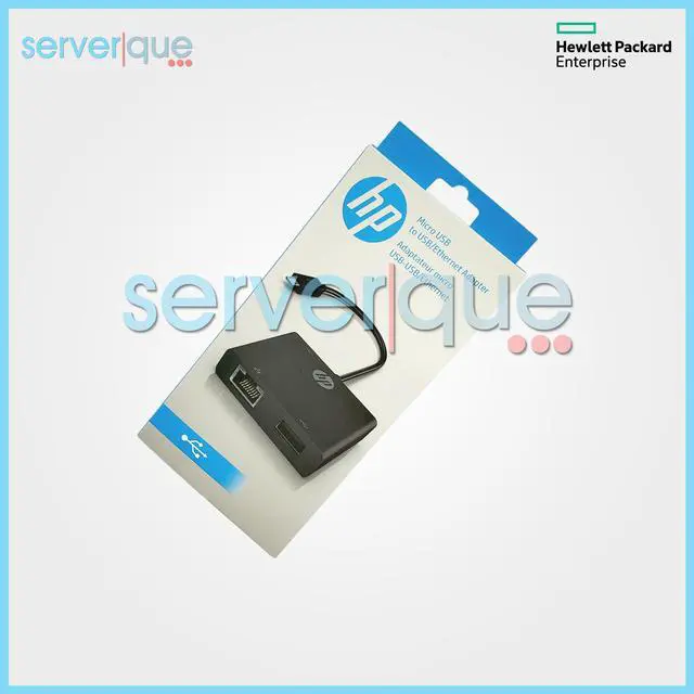 Alt view image 3 of 3 - K1V16AA HP Micro USB to USB/Ethernet Adapter