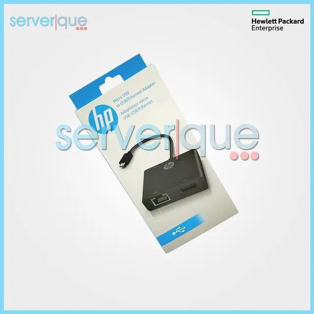 Alt view image 2 of 3 - K1V16AA HP Micro USB to USB/Ethernet Adapter