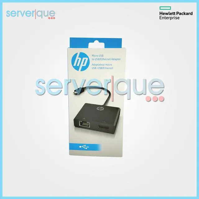 Main image of K1V16AA HP Micro USB to USB/Ethernet Adapter