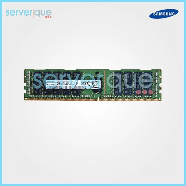 Alt view image 4 of 10 - Samsung 16GB DDR4 SDRAM Memory Module - 16 GB (1 x 16 GB) - DDR4-2400/PC4-19200 DDR4 SDRAM - CL17 - 1.20 V - ECC - Registered - 288-pin - DIMM