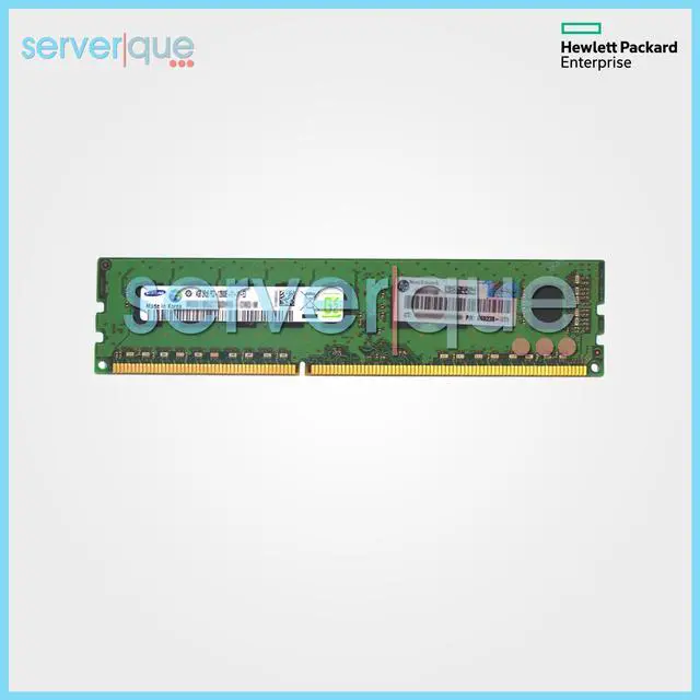 Alt view image 3 of 5 - HPE 669322-B21 4GB (1x4GB) Dual Rank x8 PC3-12800E (DDR3-1600) Unbuffered CAS-11 Memory Kit