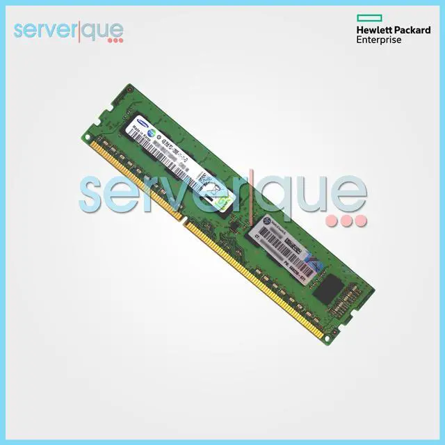 Alt view image 4 of 5 - HPE 669322-B21 4GB (1x4GB) Dual Rank x8 PC3-12800E (DDR3-1600) Unbuffered CAS-11 Memory Kit