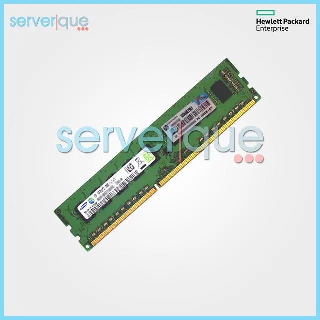 Alt view image 5 of 5 - HPE 669322-B21 4GB (1x4GB) Dual Rank x8 PC3-12800E (DDR3-1600) Unbuffered CAS-11 Memory Kit
