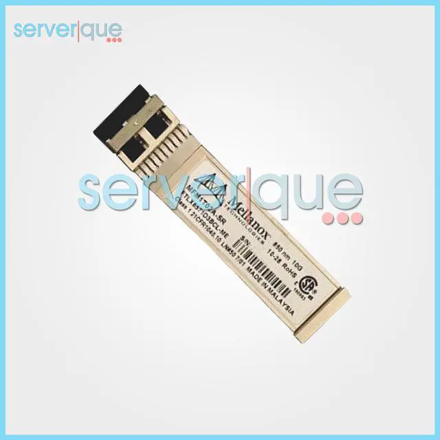 Alt view image 2 of 3 - MFM1T02A-SR Mellanox 10G Multi-mode Fiber 10GBase-SR SFP+ MFM1T02A-SR Transceiver