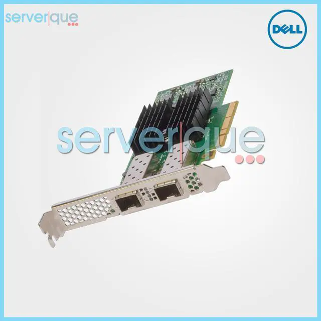 Alt view image 4 of 6 - DELL W0Rm9 10Gbe Dual Port Pcie 3.0 X8 (2) Two Sfp+ Transceiver Ports Network Adapter