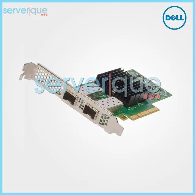 Alt view image 5 of 6 - DELL W0Rm9 10Gbe Dual Port Pcie 3.0 X8 (2) Two Sfp+ Transceiver Ports Network Adapter