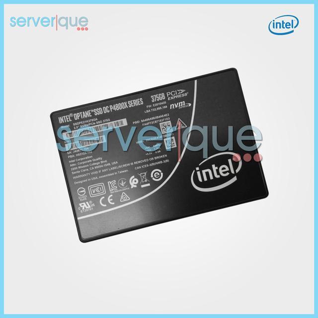 Alt view image 3 of 3 - SSDPE21K375GA Intel Optane DC P4800X 375GB PCI e 3.0 NVMe 3D XPoint U.2 2.5" SSD