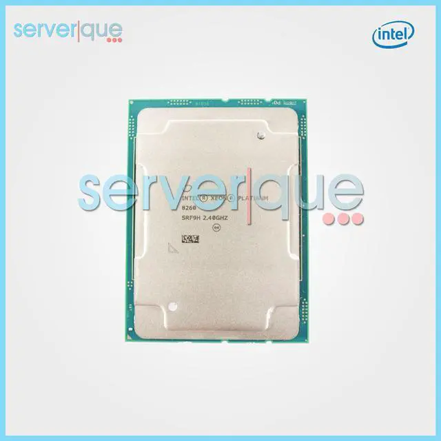 Main image of SRF9H Intel Xeon Platinum 8260 24 Core 2.4GHz 35.75MB 165W FCLGA3647 Processor