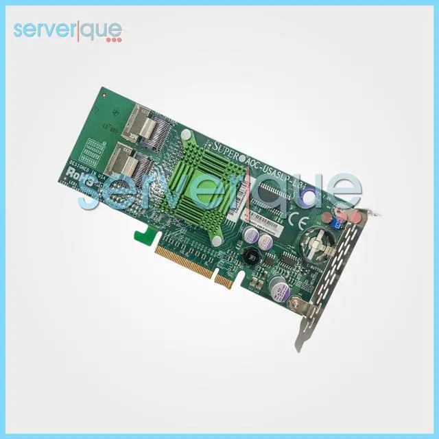 Alt view image 2 of 3 - AOC-USASLP-L8I SuperMicro 3Gbps PCIe SAS Eight-Port Raid Controller