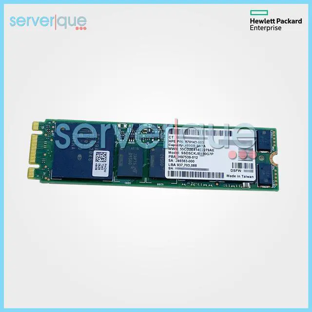 Alt view image 2 of 3 - HPE 480GB Read Intensive 6Gbps SATA M.2 2280 TLC Solid State Drive 880877-B21
