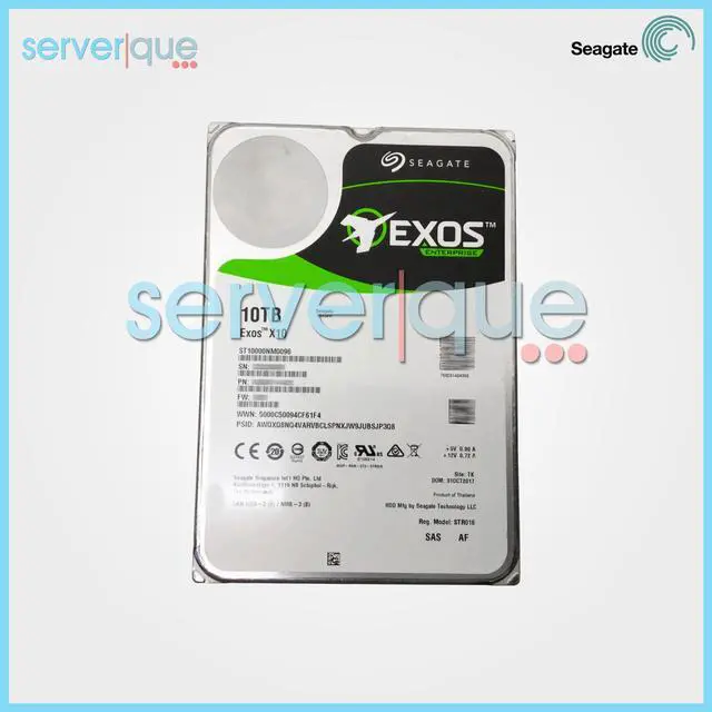 Main image of Seagate Exos X10 10TB 7.2K SAS 12Gbps 3.5" 512 Internal Hard Drive ST10000NM0096