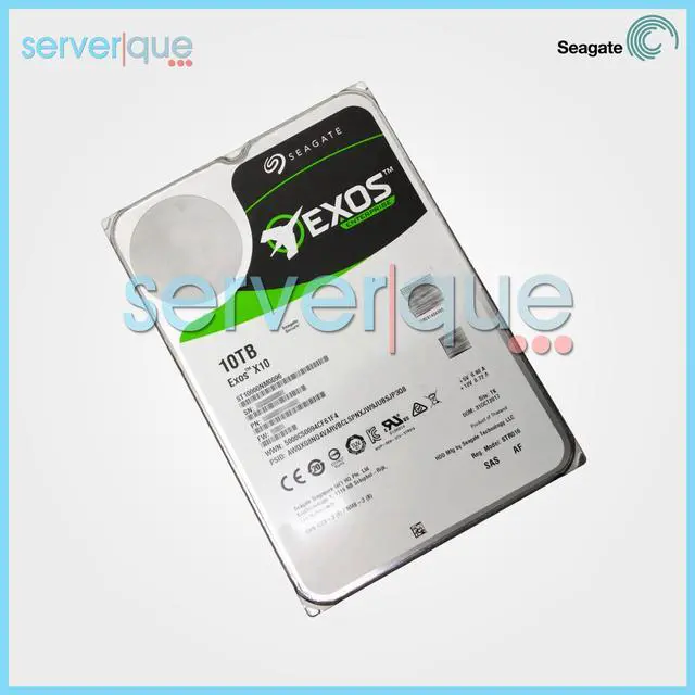Alt view image 2 of 3 - Seagate Exos X10 10TB 7.2K SAS 12Gbps 3.5" 512 Internal Hard Drive ST10000NM0096