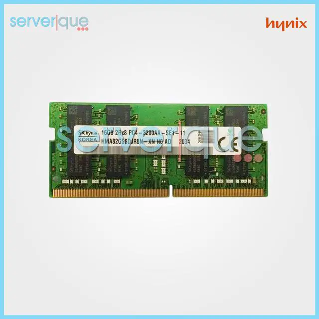 Alt view image 5 of 7 - SK Hynix 16GB DDR4 2RX8 PC4-3200AA-SE1-11 HMA82GS6DJR8N-XN SODIMM Laptop Memory Ram
