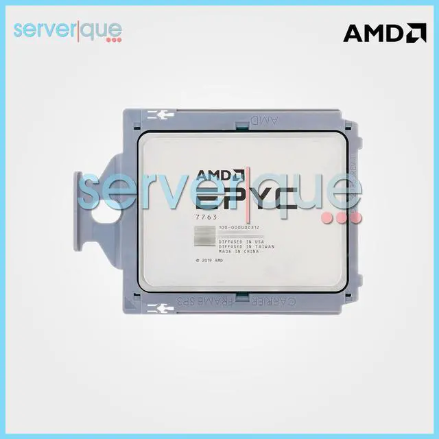 Alt view image 2 of 4 - AMD 100-000000312 EPYC 7763 2.45GHz 64-Core Processor Ref