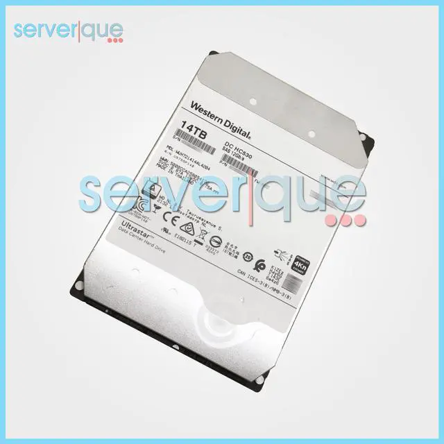 Alt view image 6 of 6 - Western Digital Ultrastar DC HC530 WUH721414AL4204 0F31002 14TB 7.2K RPM SAS 12Gb/s 4Kn 3.5in Hard Drive
