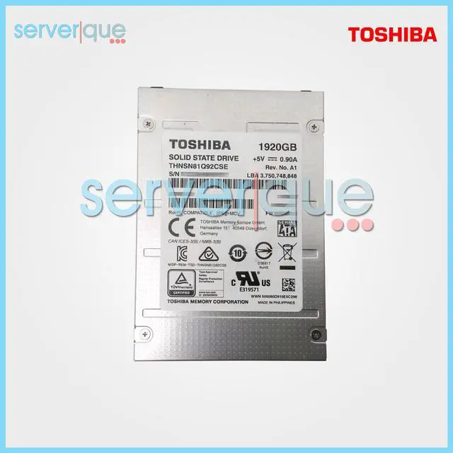 Alt view image 2 of 4 - Toshiba THNSN81Q92CSE THNSN81Q92CSE 1.92 TB Solid State Drive - 2.5" Internal - SATA (SATA/600)
