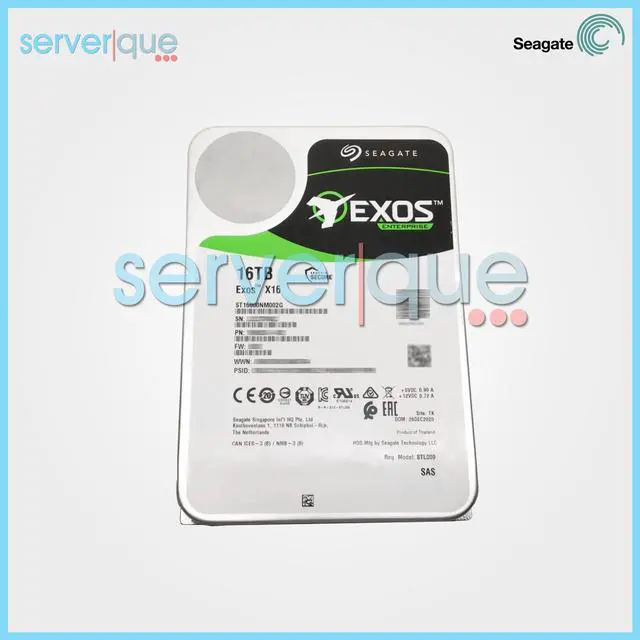 Alt view image 8 of 10 - Seagate Exos X16 16TB SAS 12Gb/s 3.5" Enterprise HDD (ST16000NM002G)