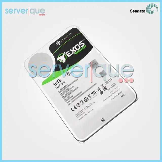 Alt view image 10 of 10 - Seagate Exos X16 16TB SAS 12Gb/s 3.5" Enterprise HDD (ST16000NM002G)