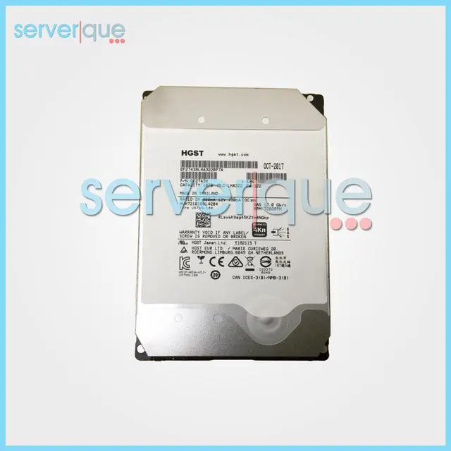 Main image of HUH721010AL4204 HGST 10TB 12Gbps 7.2K SAS 3.5" Internal Hard Drive