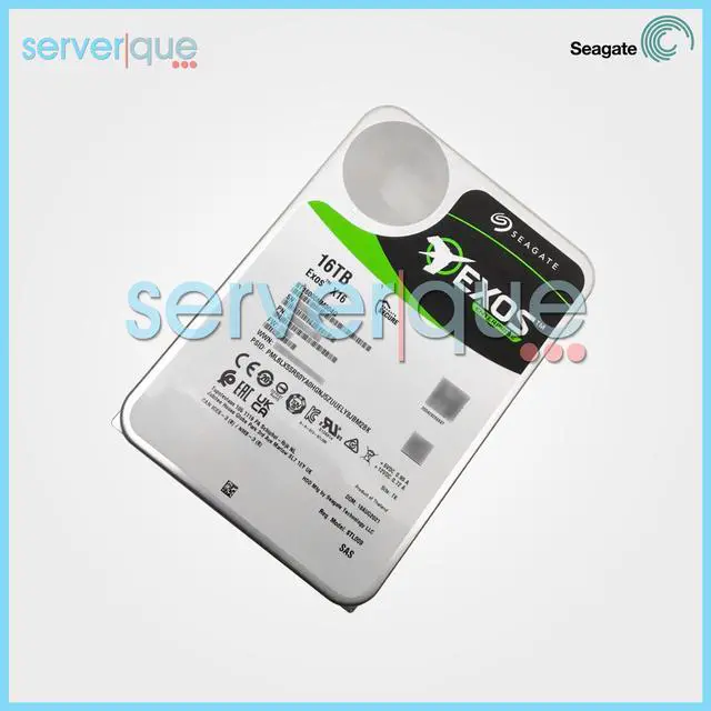 Alt view image 2 of 3 - Seagate Exos X16 16TB 7.2K SAS 12Gbps 3.5" Internal Hard Drive ST16000NM004G