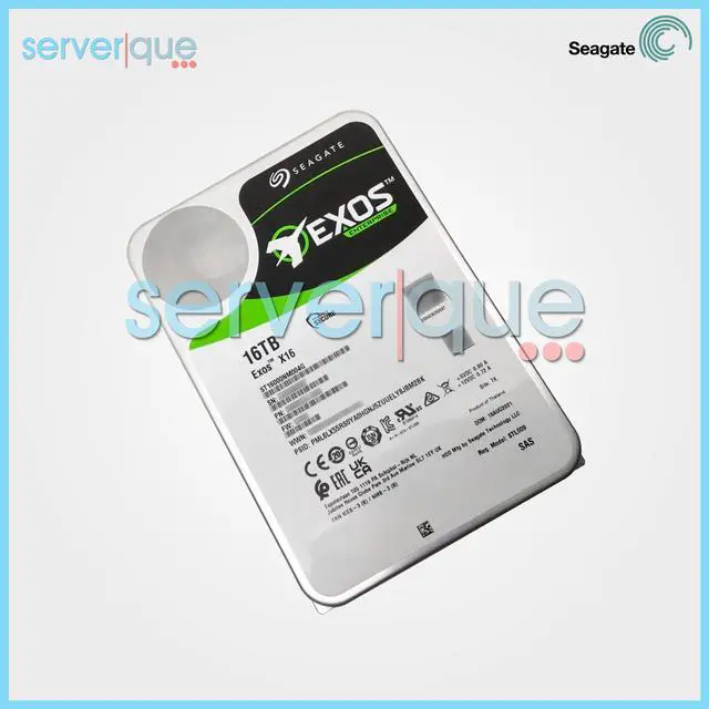 Alt view image 3 of 3 - Seagate Exos X16 16TB 7.2K SAS 12Gbps 3.5" Internal Hard Drive ST16000NM004G