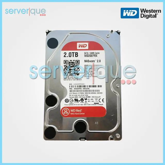 Main image of Western Digital WD20EFRX 2TB 5400RPM SATA 6Gbps 64MB 3.5 Inch Hard Drive
