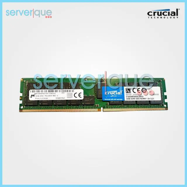 Main image of Crucial CT32G4RFD4293 32GB PC4-23400 DDR4-2933MHz ECC Reg CL21 Quad Rank Memory