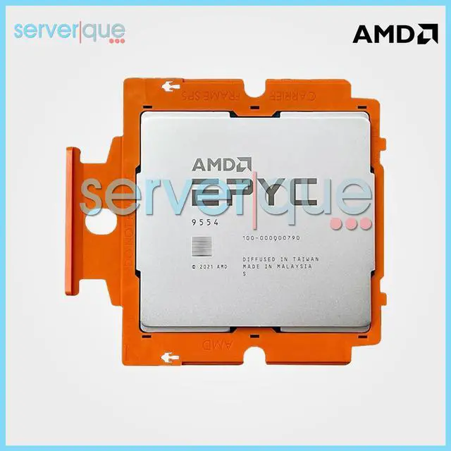 Main image of AMD 100-000000790 EPYC 9554 64-Core 3.10GHz 256MB "UNLOCKED" 360W SP5 Processor
