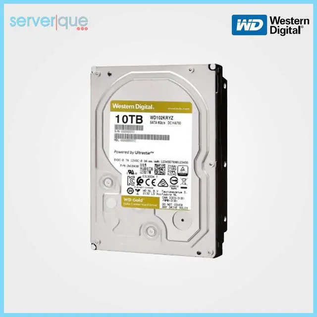 Alt view image 3 of 6 - Western WD102KRYZ Digital Gold WD102KRYZ 10 TB Hard Drive - 3.5" Internal - SATA (SATA/600)