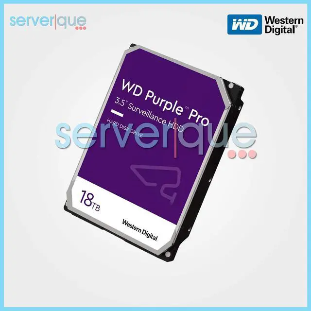 Alt view image 6 of 6 - Western WD181PURP Digital Purple Pro WD181PURP 18 TB Hard Drive - 3.5" Internal - SATA (SATA/600) - Conventional Magnetic Recording (CMR) Method