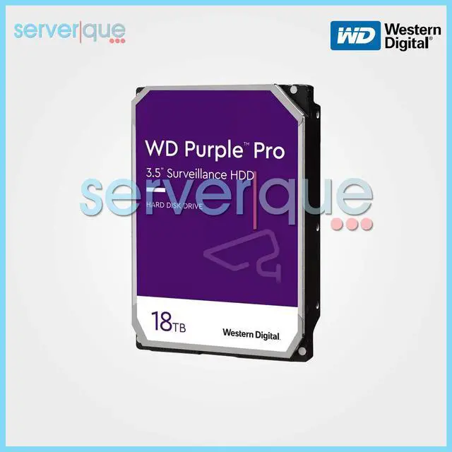 Alt view image 4 of 6 - Western WD181PURP Digital Purple Pro WD181PURP 18 TB Hard Drive - 3.5" Internal - SATA (SATA/600) - Conventional Magnetic Recording (CMR) Method