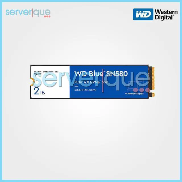 Alt view image 2 of 3 - Western Digital Blue SN580 2TB PCI-E 4.0 x4 NVMe M.2 WDS200T3B0E Internal SSD