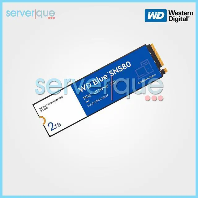 Alt view image 3 of 3 - Western Digital Blue SN580 2TB PCI-E 4.0 x4 NVMe M.2 WDS200T3B0E Internal SSD