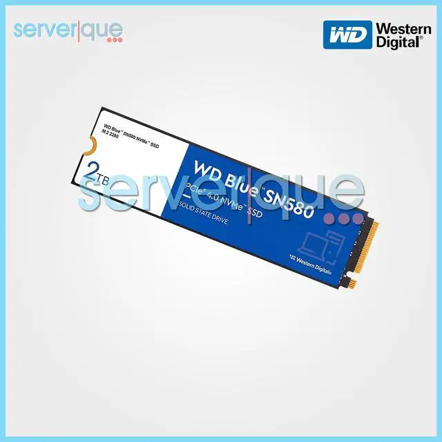 Main image of Western Digital Blue SN580 2TB PCI-E 4.0 x4 NVMe M.2 WDS200T3B0E Internal SSD