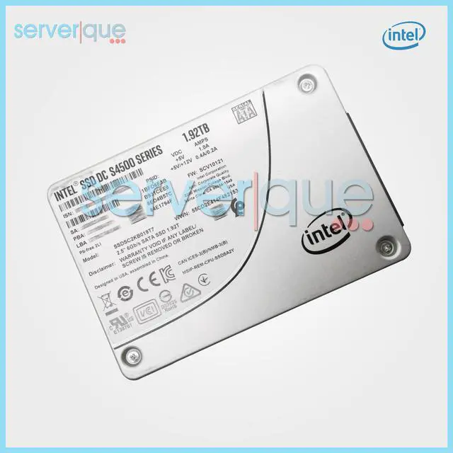 Alt view image 2 of 3 - Intel SSDSC2KB019T7 DC S4500 Series 1.92TB SATA 6Gbps 2.5" Solid State Drive