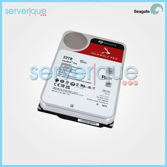 Alt view image 3 of 3 - Seagate IronWolf Pro 22TB 7.2K SATA 6Gb 256MB 3.5" ST22000NT001 Hard Drive