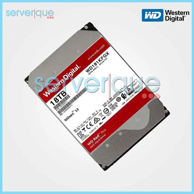 Alt view image 4 of 6 - Western WD181KFGX Digital Red Pro WD181KFGX 18 TB Hard Drive - 3.5" Internal - SATA (SATA/600) - Conventional Magnetic Recording (CMR) Method